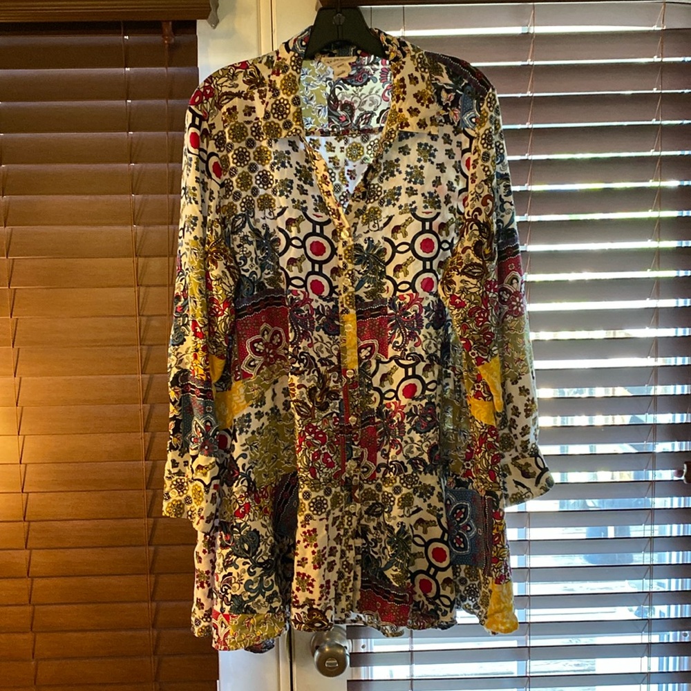 For the Republic Flowy Print Tunic